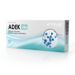 Activlab Adek Vita - 60 Capsule Beneficii ADEK: Vitamina A contribuie la mentinerea metabolismului normal al fierului, mentinere
