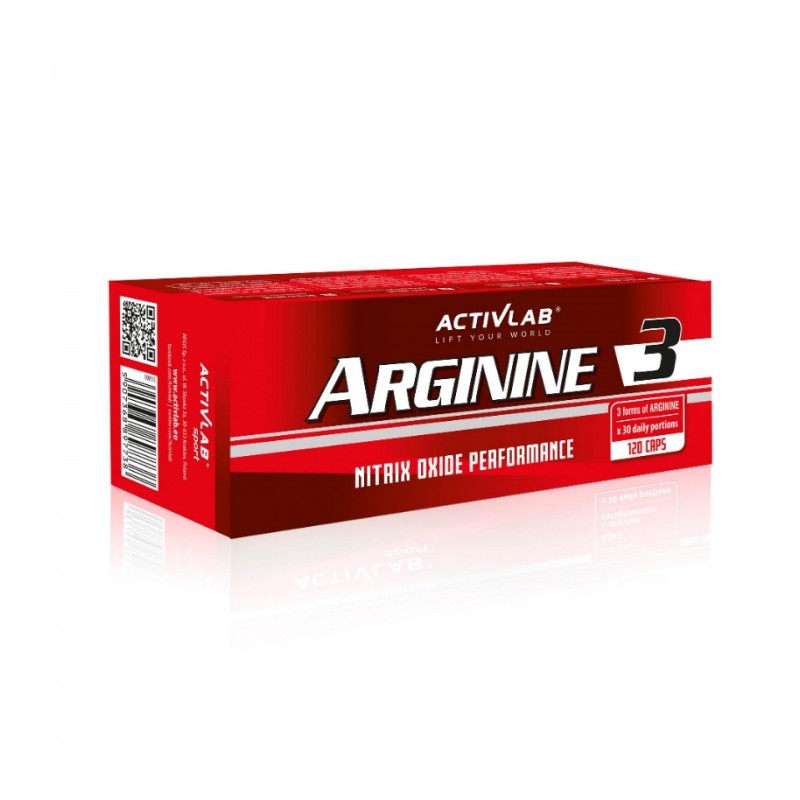 Arginine 3, 900 mg, 120 Capsule, (creste nivelul de oxid nitric, libidou si potenta, crește producția de hormoni de creștere) Be