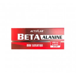 Activlab Beta Alanina 1000 mg, 60 Capsule (Beta alanine) Beneficii BETA-ALANINA: Beta-alanina este un aminoacid neproteogen care