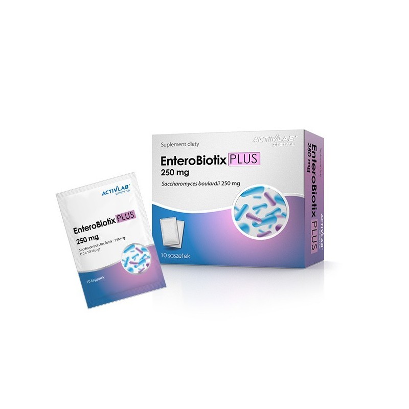 Activlab EnteroBiotix PLUS 250mg - 20 capsule BENEFICII EnteroBiotix PLUS: pentru persoanele in timpul si dupa terapia cu antibi