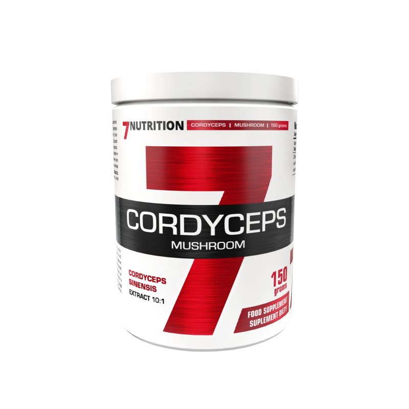 7 nutrition, cordyceps mushroom pulbere - 150 grame