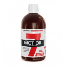 7 Nutrition MCT Oil - 400ml Supliment alimentar recomandat sportivilor. Acizi grasi cu pintene medii. Este un tip de grasime car