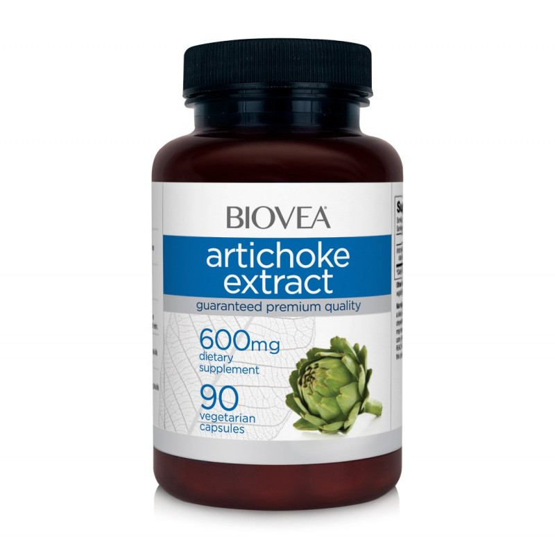 Biovea Anghinare - Artichoke extract + 1 CADOU 600mg 90 pastile Beneficii Anghinare: imbuntateste sanatatea inimii, regleaza ten