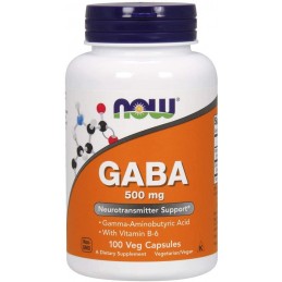 Now Foods GABA 500mg - 100 capsule Beneficii GABA: promoveaza relaxarea, sustine un somn linistit si odihnitor, imbunatateste re