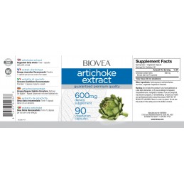 Anghinare - Artichoke extract 600mg 90 pastile, Biovea Beneficii Anghinare: imbuntateste sanatatea inimii, regleaza tensiunea ar