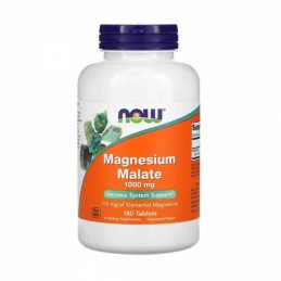 Magnesium Malate 1000mg - 180 tablete (ajuta la relaxarea muschilor, lupta impotriva depresiei, beneficii impotriva diabetului) 