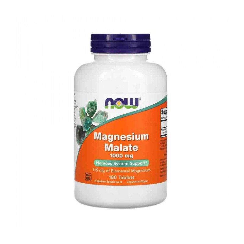 Now Foods Magnesium Malate 1000mg - 180 tablete