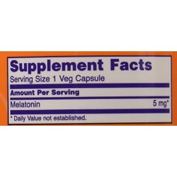 Melatonin 5mg - 180 capsule (poate reduce starea de anxietate inainte de interventiile chirurgicale, ajuta articulatiile) BENEFI