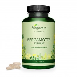 Bergamot Extract 625 mg 120 Capsule, Vegavero BENEFICII BERGAMOT: poate reduce nivelul de cortizol (hormonul stresului), favoriz