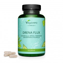 Vegavero Drenaflux Complex 600 mg 120 Capsule – Drenaj Natural BENEFICII DRENAFLUX: reduce retentia de apa, suport natural pentr