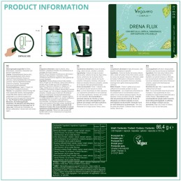 Vegavero Drenaflux Complex 600 mg 120 Capsule – Drenaj Natural BENEFICII DRENAFLUX: reduce retentia de apa, suport natural pentr