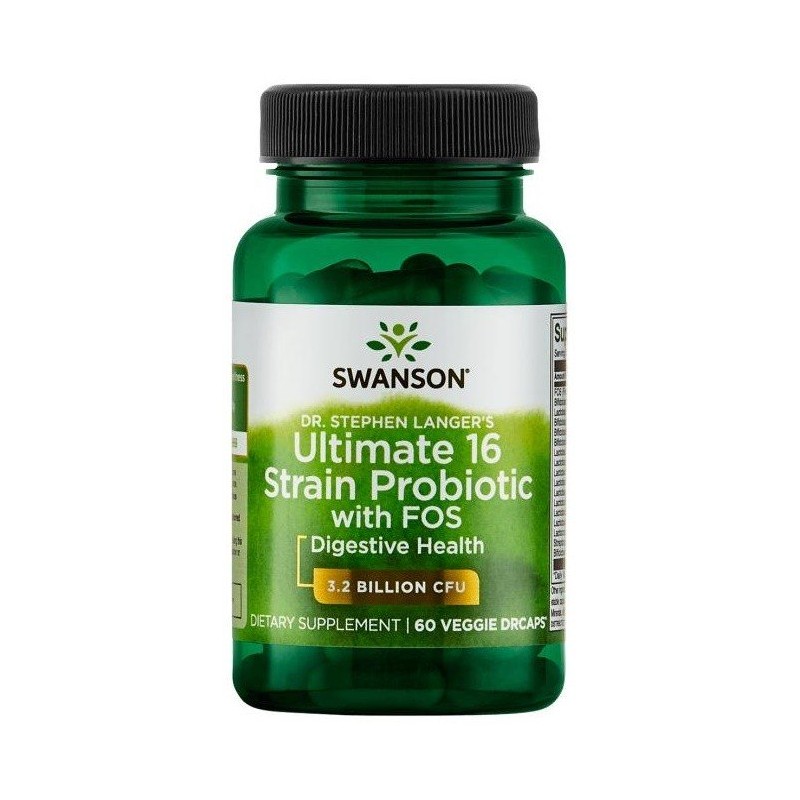 Swanson Ultimate 16 Strain Probiotic with Fos - 60 Capsule