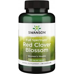 Red Clover Blossom - 90 capsule (Trifoi Rosu), Swanson BENEFICII TRIFOI ROSU: Promoveaza echilibrul si confortul pe parcursul ci