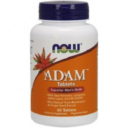 Now Foods Adam - 60 tablete (Supliment alimentar destinat barbatilor) BENEFICII ADAM: sustine sistemul imunitar si pe cel nervos