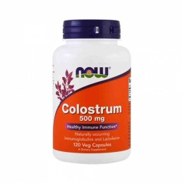 Now Foods Colostrum 500mg - 120 capsule BENEFICII COLOSTRUM: Anticorpii colostrului protejeaza mucoasa intestinala, gatul si pla