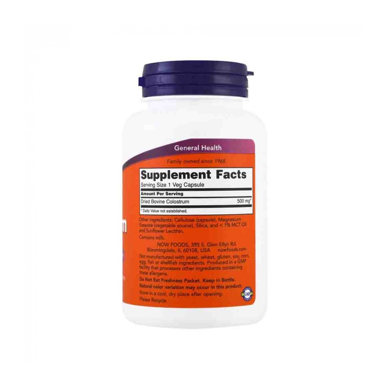 Now Foods Colostrum 500mg - 120 capsule - 1 | YEO