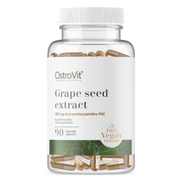 Grape Seed Extract VEGE 90 Capsule (Extract de seminte de struguri), sprijin antioxidant pentru a neutraliza radicalii liberi BE