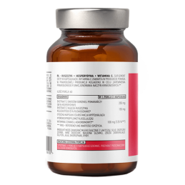 Ruscus + Hesperidin + Vitamin C, 60 capsule, Ingredientele suplimentului sustin buna functionare a vaselor de sange OstroVit Pha