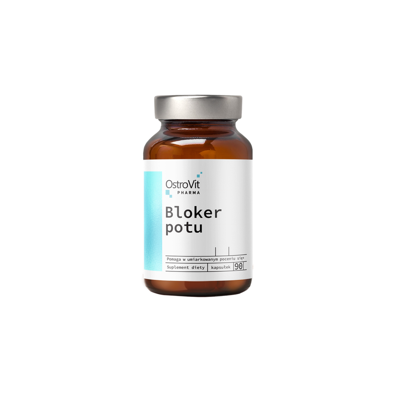OstroVit Pharma Sweat Blocker 90 capsule (impotriva transpiratiei excesive) OstroVit Pharma Sweat Blocker este un supliment alim