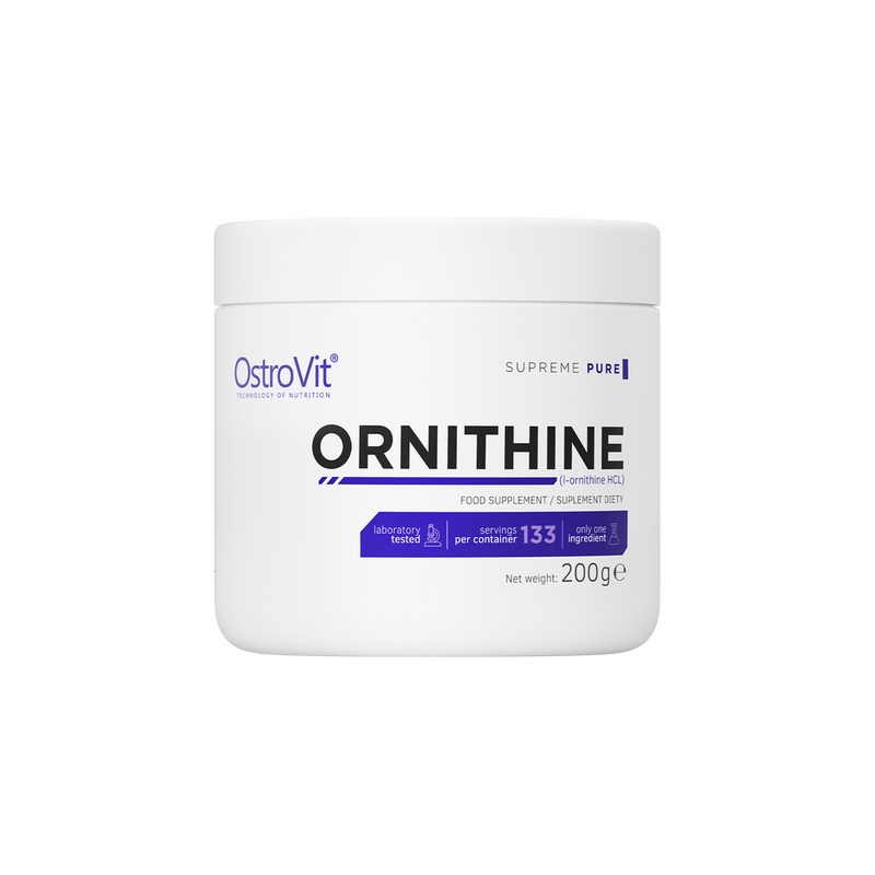 OstroVit Supreme Pure Ornithine pudra 200 grame BENEFICII ORNITINA: Initiaza eliberarea hormonului de crestere in organism, ceea