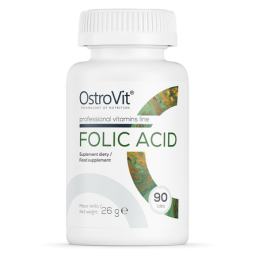 OstroVit Acid folic 400 mcg 90 tablete - Suport imunitate si Energie Beneficii acid folic: este esential pentru sanatatea celule