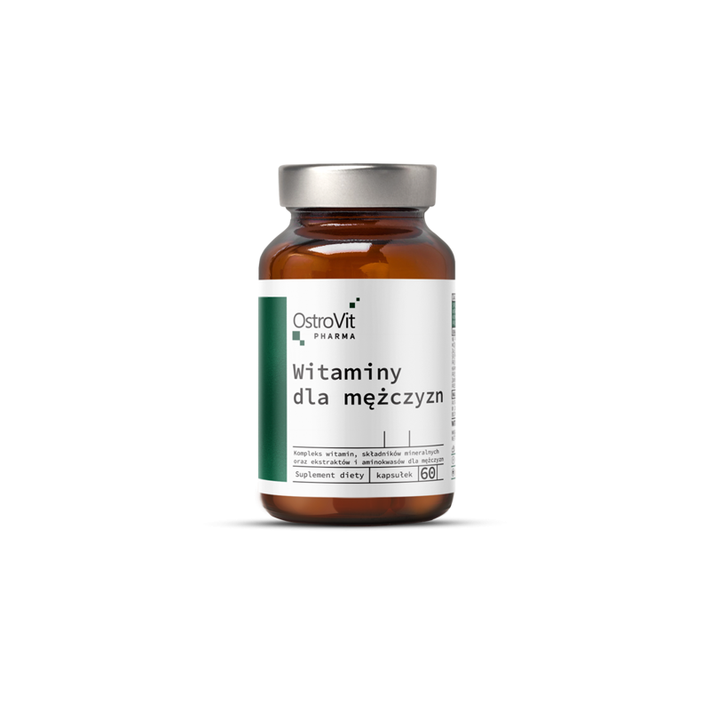 OstroVit Pharma Vitamins For Men 60 capsule (Vitamine pentru barbati) Vitaminele si mineralele - continute in produsul nostru co
