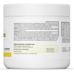 OstroVit Vitamin C 1000 mg, 250 capsule Este un compus chimic organic din grupul poliolilor. Este un nutrient indispensabil in a