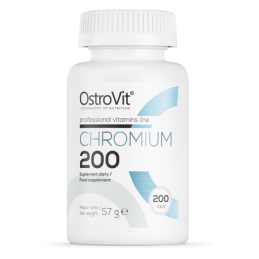 OstroVit Crom 200mcg 200 Tablete – Control Zahar & Slabire Proprietati ale ingredientelor continute in OstroVit Chrome: Ajuta la