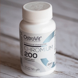 OstroVit Crom 200mcg 200 Tablete – Control Zahar & Slabire Proprietati ale ingredientelor continute in OstroVit Chrome: Ajuta la