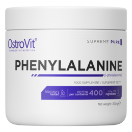 OstroVit Supreme Pure Phenylalanine, Fenilalanina pudra 200 grame BENEFICII Fenilalanina: Supliment care va va ajuta sa va contr