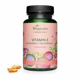 Supliment alimentar Natural Vitamin E Oil, 90 Capsule (Ulei natural de Vitamina E), Vegavero SUPLIMENT NATURAL &amp; VEGAN DE VI