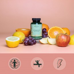 Vegavero Vitamina B3 500 mg 180 Capsule – Metabolism Activ Nicotinamida este o forma de vitamina B3. Aceasta sustine bunastarea 