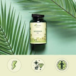 Vegavero Moringa 1000 mg 180 Tablete – Detox & Energie Moringa Oleifera beneficii: contine antioxidanti si compusi antiinflamato