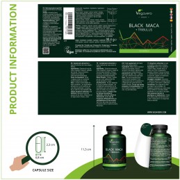 Vegavero Black Maca + Tribulus 120 Capsule – Libidou & Energie Beneficii Maca si Tribulus: ajuta la cresterea libidoului, benefi