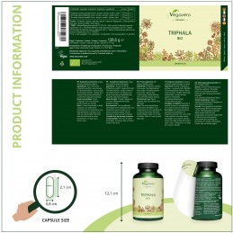 Vegavero Organic Triphala, 180 Capsule Beneficii Triphala: va poate ajuta sa pierdeti in greutate, poate reduce inflamatia din o