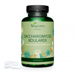 Vegavero Saccharomyces boulardii 6 mldr CFU 120 Capsule Produsul nostru de mare putere ofera 6 miliarde de culturi vii de drojdi
