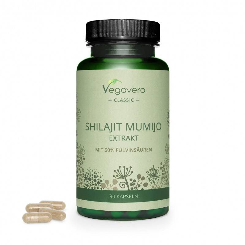 Shilajit Mumie Extract 500 mg, 90 Capsule, Vegavero