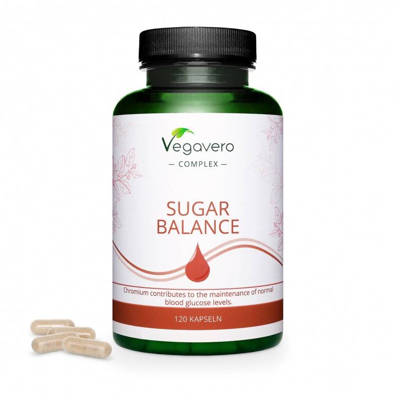 Vegavero Sugar Balance Complex 120 Capsule (Echilibrul zaharului) Proprietati ale ingredientelor: Ajuta la mentinerea unui metab