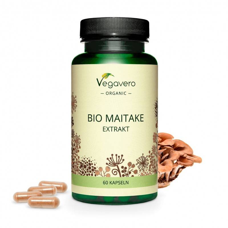 Vegavero organic maitake500 mg, 60 capsule