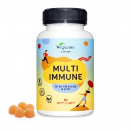 Multivitamin Immune Gums, 60 Gume, multivitamine pentru imunitate BENEFICII- Nutrientii prezenti susțin sistemul imunitar, metab