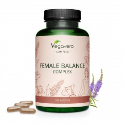 Supliment alimentar Female Balance Complex, 180 Capsule (dezvoltat pentru femei), Vegavero BENEFICII- Fierul, vitaminele B2, B6,
