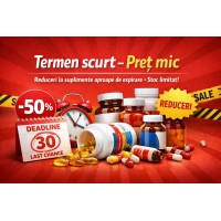 Suplimente cu Termen Scurt de Valabilitate la Preț Mic | Reduceri Reale