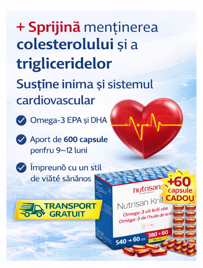 Beneficii cheie Krill Oil 540 + 60 Capsule CADOU