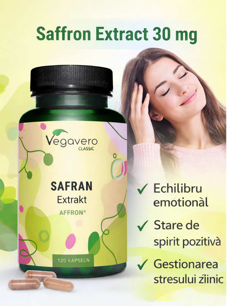 Vegavero Saffron Extract 30 mg 120 Capsule – Stare de Spirit