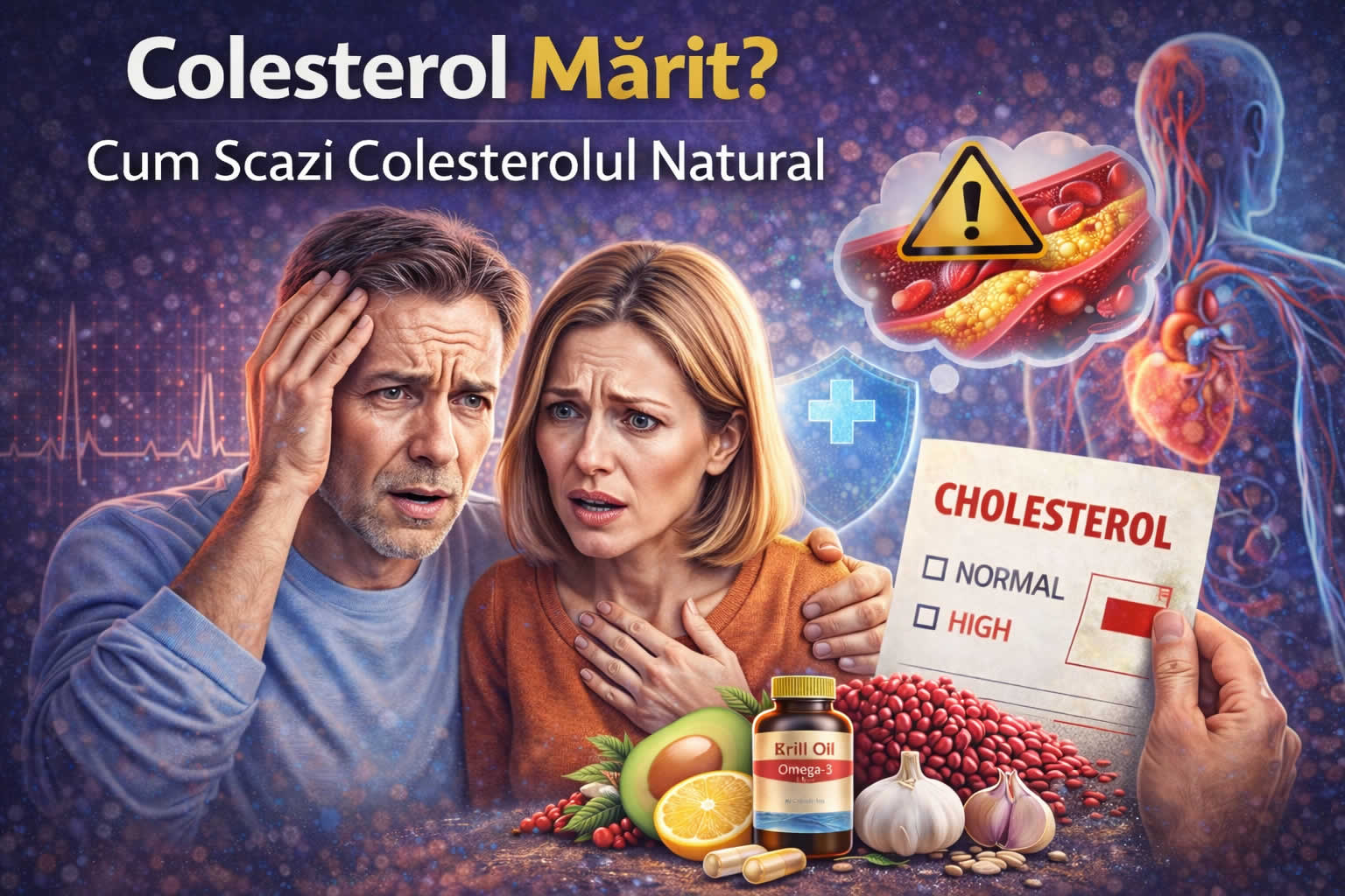 Colesterol marit – cum scazi colesterolul natural si metode pentru scaderea colesterolului