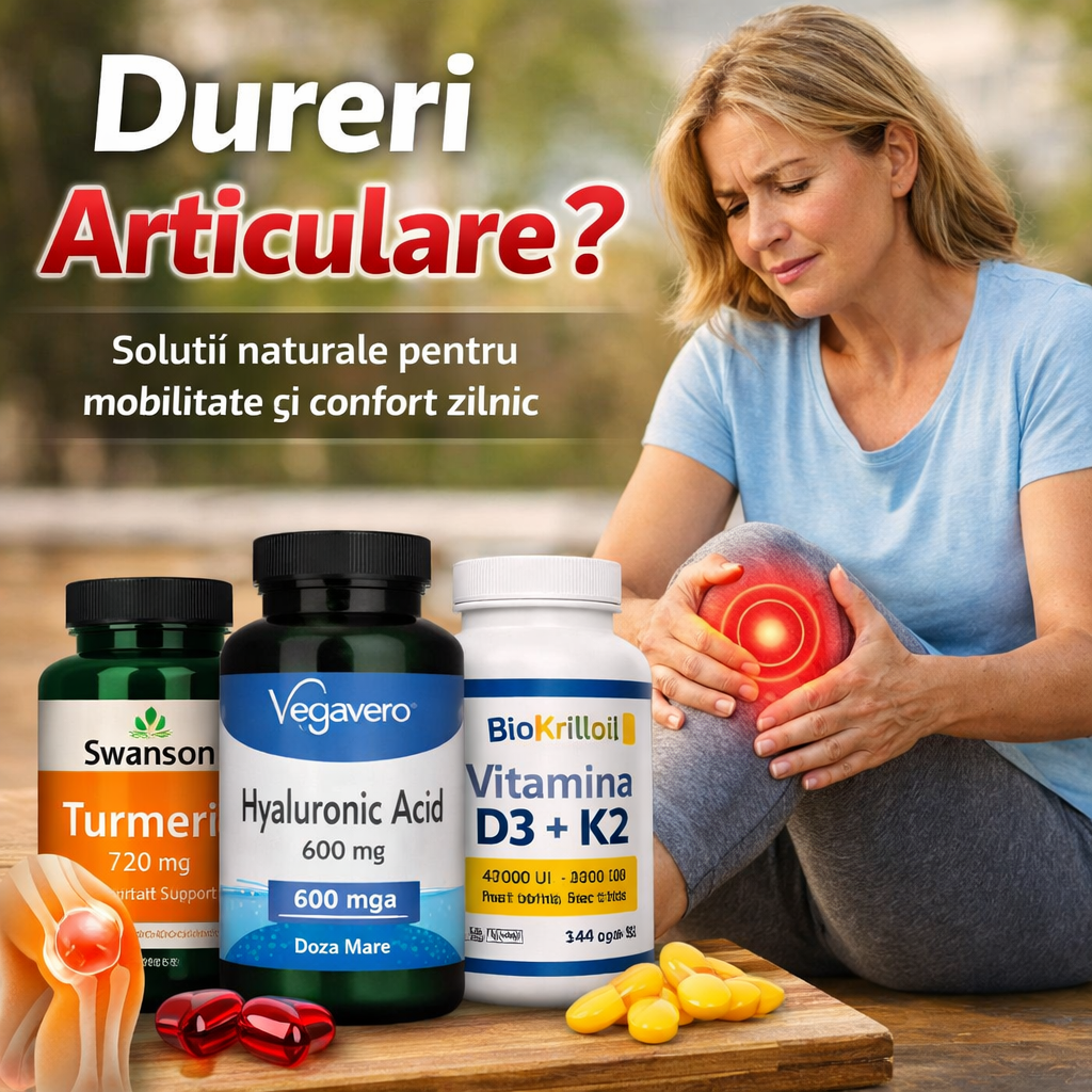 Dureri Articulare – Tratament Natural pentru Genunchi, Oase si Mobilitate | Suplimente Premium