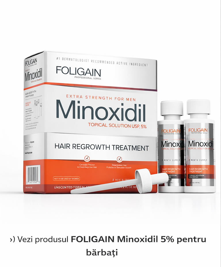 FOLIGAIN Minoxidil 5% tratament regenerarea parului pentru barbati