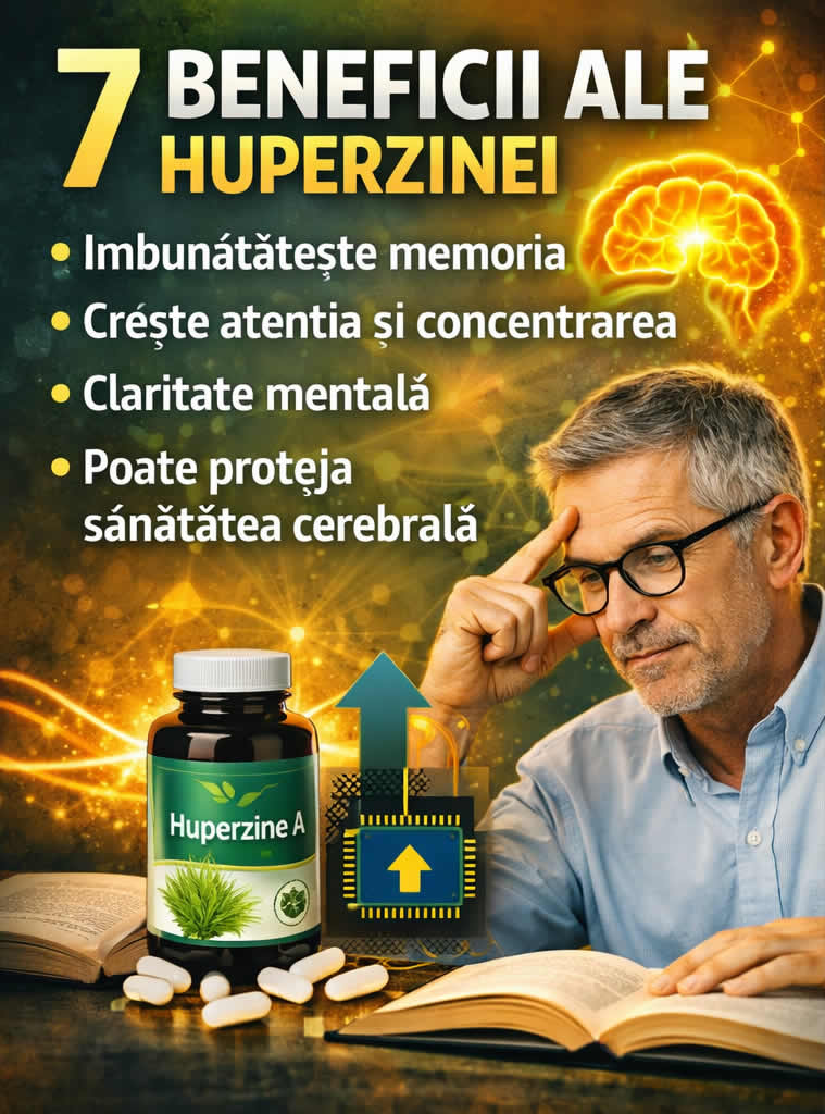 Huperzina beneficii pentru memorie, concentrare si claritate mentala