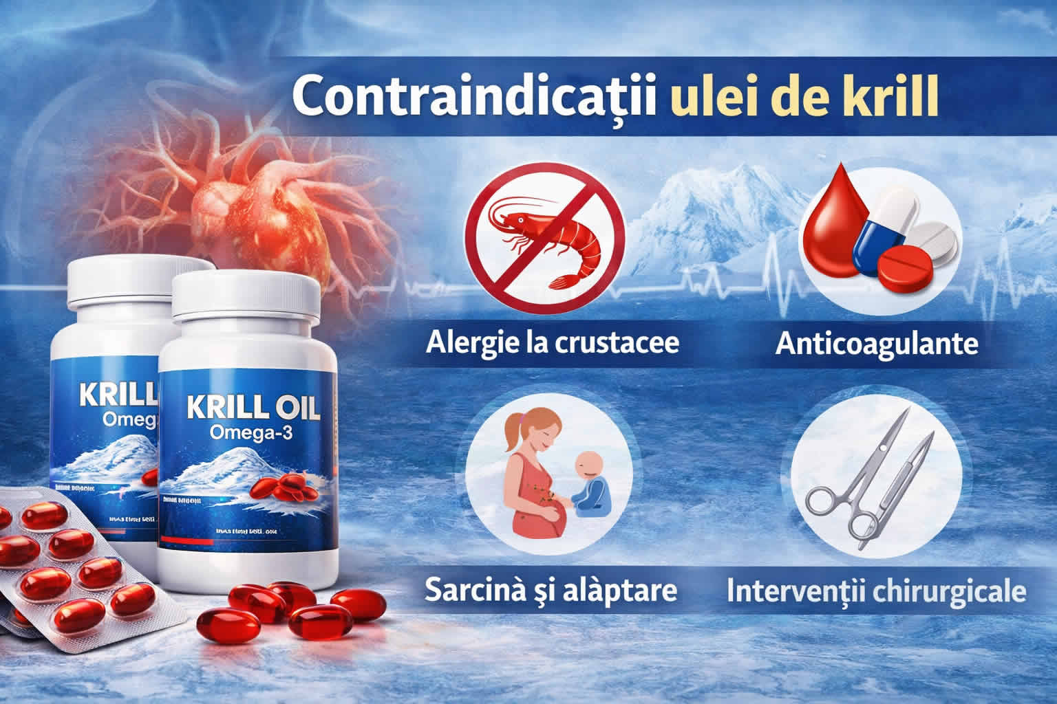 Krill oil contraindicatii – cine nu trebuie sa ia ulei de krill si ce efecte adverse pot aparea