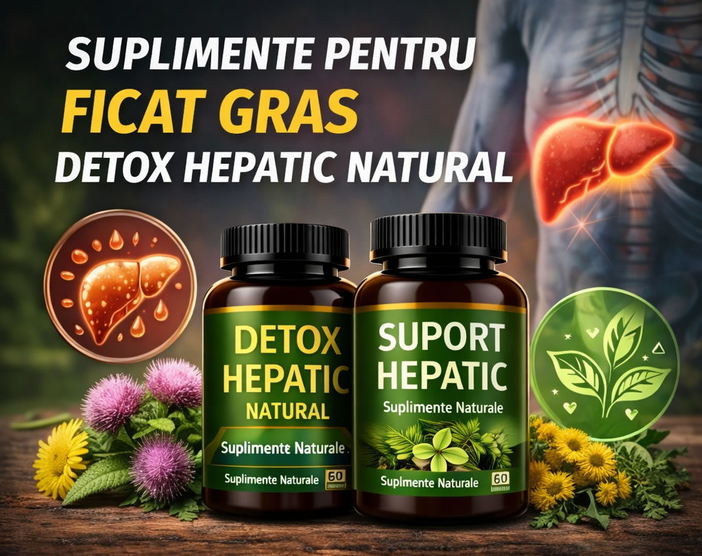 Suplimente pentru Ficat Gras – Detox Hepatic Natural si Suport Zilnic pentru Ficat Sanatos